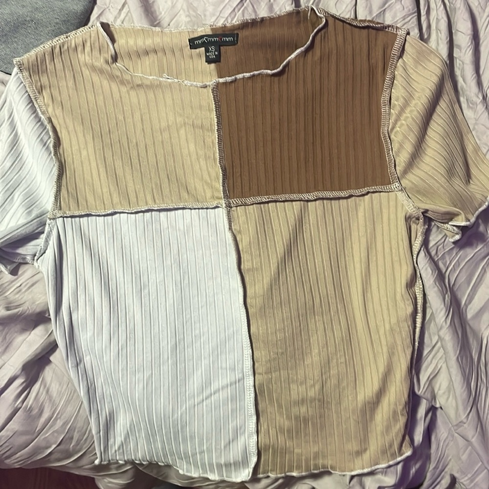 Checkered crop top